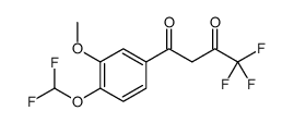 1-(4-DIFLUOROMETHOXY-3-METHOXY-PHENYL)-4,4,4-TRIFLUORO-BUTANE-1,3-DIONE structure