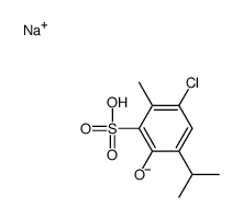 sodium 6-chloro-3-hydroxy-4-isopropyltoluene-2-sulphonate结构式