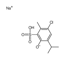 sodium 6-chloro-3-hydroxy-4-isopropyltoluene-2-sulphonate Structure