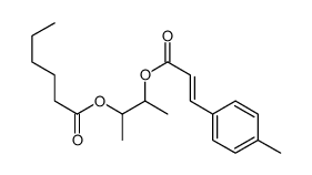 3-[(E)-3-(4-methylphenyl)prop-2-enoyl]oxybutan-2-yl hexanoate Structure