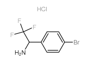 1-(4-bromophenyl)-2,2,2-trifluoroethan-1-aminehydrochloride structure