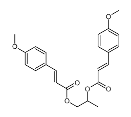 2-[(E)-3-(4-methoxyphenyl)prop-2-enoyl]oxypropyl (E)-3-(4-methoxyphenyl)prop-2-enoate结构式