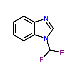 1H-benzimidazole, 1-(difluoromethyl)- Structure