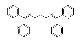 1-phenyl-N-[3-[[phenyl(pyridin-2-yl)methylidene]amino]propyl]-1-pyridin-2-ylmethanimine结构式