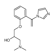 1-(dimethylamino)-3-[2-(1-imidazol-1-ylethenyl)phenoxy]propan-2-ol结构式