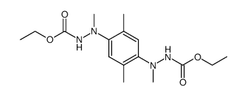 3,3'-dimethyl-3,3'-(2,5-dimethyl-p-phenylene)-bis-carbazic acid diethyl ester Structure