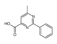 4-Pyrimidinecarboxylic acid, 6-methyl-2-phenyl Structure