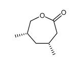 (4R,6S)-4,6-dimethyl-2-oxepanone Structure