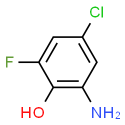 Phenol,2-amino-4-chloro-6-fluoro-结构式