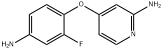 2-氨基-4-(4-氨基-2-氟苯氧基)吡啶结构式