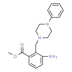 METHYL 3-AMINO-2-[(4-PHENYLPIPERAZINO)METHYL]BENZENECARBOXYLATE structure
