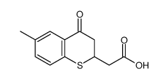 2-(6-methyl-4-oxo-2,3-dihydrothiochromen-2-yl)acetic acid结构式