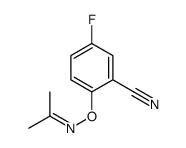5-Fluoro-2-(Propan-2-Ylideneaminooxy)Benzonitrile structure