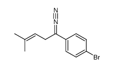 1-bromo-4-(1-diazo-4-methylpent-3-en-1-yl)benzene Structure