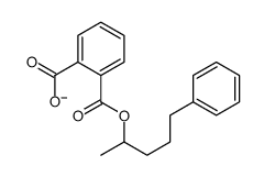 2-(5-phenylpentan-2-yloxycarbonyl)benzoate结构式