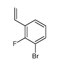 1-Bromo-3-ethenyl-2-fluorobenzene, 1-Bromo-2-fluoro-3-vinylbenzene结构式