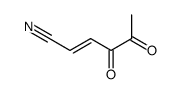 2-Hexenenitrile, 4,5-dioxo-, (E)- (9CI) Structure