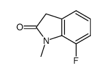 7-fluoro-1-methylindolin-2-one结构式