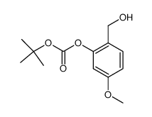 tert-butyl (2-(hydroxymethyl)-5-methoxyphenyl)carbonate结构式