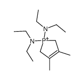 1-N,1-N,1-N',1-N'-tetraethyl-3,4-dimethyl-2,5-dihydrophosphol-1-ium-1,1-diamine Structure