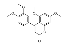 4-(3,4-dimethoxyphenyl)-5,7-dimethoxychromen-2-one Structure