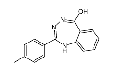 2-(4-methylphenyl)-3,4-dihydro-1,3,4-benzotriazepin-5-one结构式