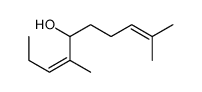 4,9-dimethyldeca-3,8-dien-5-ol结构式