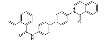 2-ethenyl-N-[4-[4-[(2-ethenylbenzoyl)amino]phenyl]phenyl]benzamide结构式