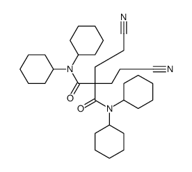 2,2-bis(2-cyanoethyl)-N,N,N',N'-tetracyclohexylpropanediamide Structure