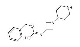 (1-哌啶-4-基-氮杂啶-3-基)-氨基甲酸苄酯结构式