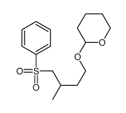 2-[4-(benzenesulfonyl)-3-methylbutoxy]oxane结构式