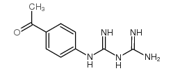 Imidodicarbonimidicdiamide, N-(4-acetylphenyl)- Structure
