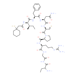 argipressin, beta-mercapto-beta,beta-cyclopentamethylenepropionic acid(1)-Ile(2)-Abu(4)- structure