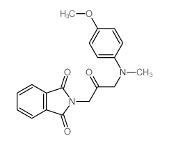 2-[3-[(4-methoxyphenyl)-methyl-amino]-2-oxo-propyl]isoindole-1,3-dione结构式