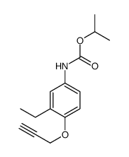 propan-2-yl N-(3-ethyl-4-prop-2-ynoxyphenyl)carbamate结构式