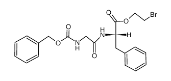 N-benzyloxycarbonylglycyl-L-phenylalanine 2-bromoethyl ester Structure