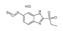 2-ethylsulphono-5(6)-isothiocyanatobenzimidazole hydrochloride结构式