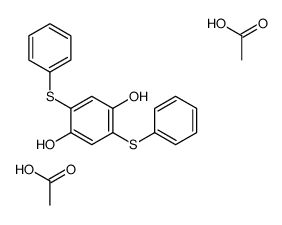 acetic acid,2,5-bis(phenylsulfanyl)benzene-1,4-diol结构式