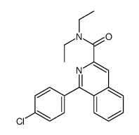 1-(4-chlorophenyl)-N,N-diethylisoquinoline-3-carboxamide Structure