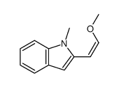 2-(2-methoxyethenyl)-1-methyl-1H-indole结构式