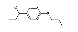 1-(4-(butylthio)phenyl)propan-1-ol结构式