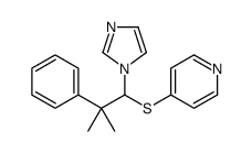 4-(1-imidazol-1-yl-2-methyl-2-phenylpropyl)sulfanylpyridine结构式