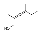 2,4,5-trimethylhexa-2,3,5-trien-1-ol结构式