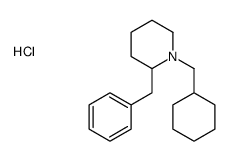 2-benzyl-1-(cyclohexylmethyl)piperidine,hydrochloride Structure