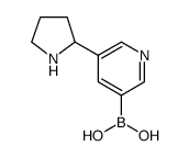 5-(pyrrolidin-2-yl)pyridin-3-ylboronic acid hydrochloride结构式