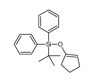 tert-butyl-(cyclopenten-1-yloxy)-diphenylsilane结构式