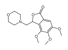 4,5,6-trimethoxy-3-(morpholin-4-ylmethyl)-3H-2-benzofuran-1-one结构式
