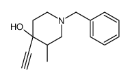 1-benzyl-4-ethynyl-3-methylpiperidin-4-ol Structure