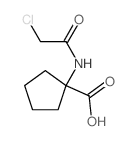 1-[(2-chloroacetyl)amino]cyclopentane-1-carboxylic acid结构式