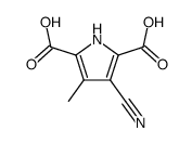 3-cyano-4-methyl-pyrrole-2,5-dicarboxylic acid结构式